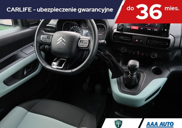 Citroen Berlingo cena 78000 przebieg: 43657, rok produkcji 2021 z Olszyna małe 232